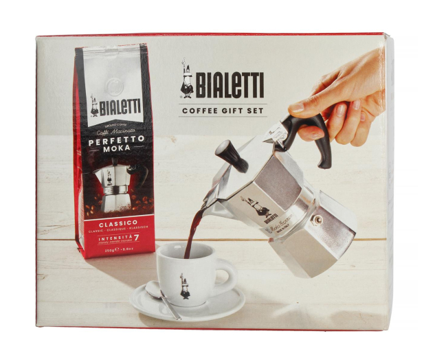 Bialetti Zestaw Moka Express 3tz + kawa Perfetto Moka Classico - 1062030 - zdjęcie 4